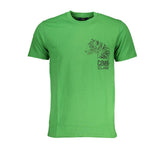 Cavalli Class Green Cotton T-Shirt -   -  Cavalli Class.